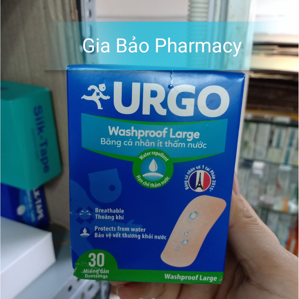 Băng dính cá nhân URGO 30 miếng.