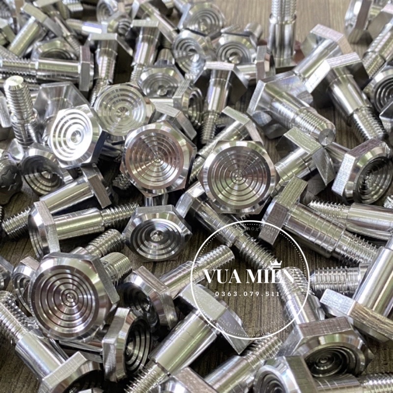 Ốc chân chống inox 304 gắn cho các dòng xe Honda, Yamaha