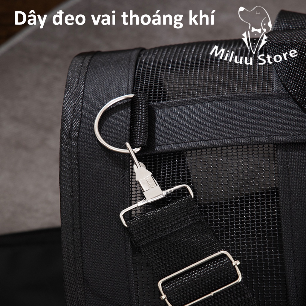 Túi Lưới Vận Chuyển Thú Cưng - Túi Lưới Vận Chuyển Chó Mèo Dạng Vòm Thoáng Khí Miluu Store