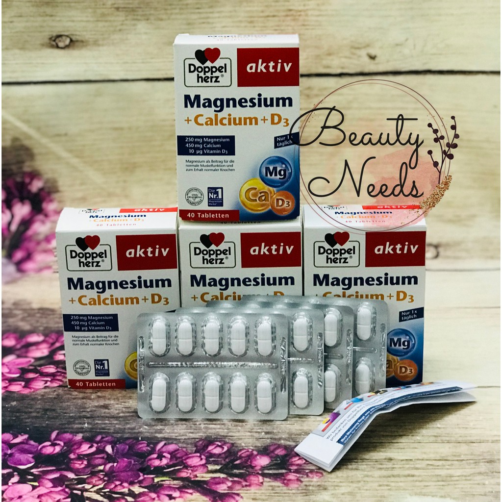 Hàng Đức Viên uống Magnesium + calcium+ D3