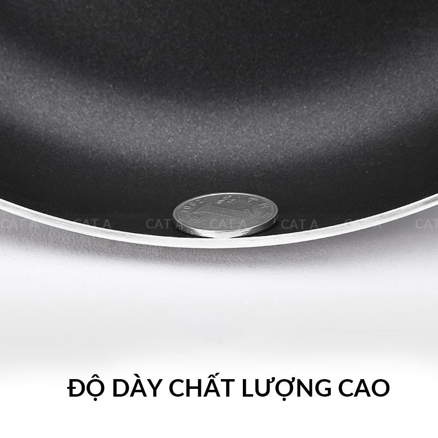 [TFFP-525-24-XLD] CHẢO CHỐNG DÍNH HỢP KIM NHÔM CÁT Á - ĐÁY TỪ - Có nắp kính - Độ bền cao, giá rẻ nhất thị trường !