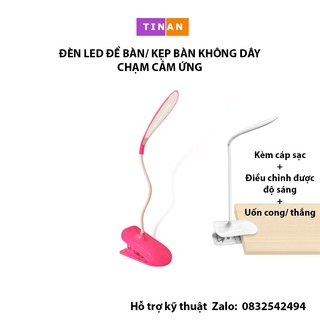 Đèn LED Để Bàn Kẹp Bàn Không Dây, Chạm Cảm Ứng