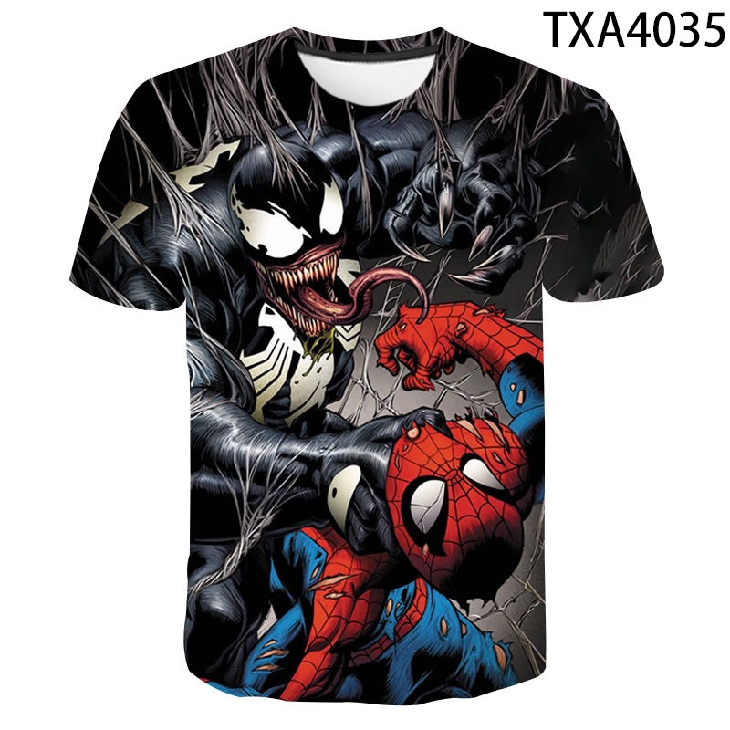 Áo Thun Ngắn Tay In Hình VENOM 3D HD Thời Trang Mùa Hè 2022 Cho Nam Nữ