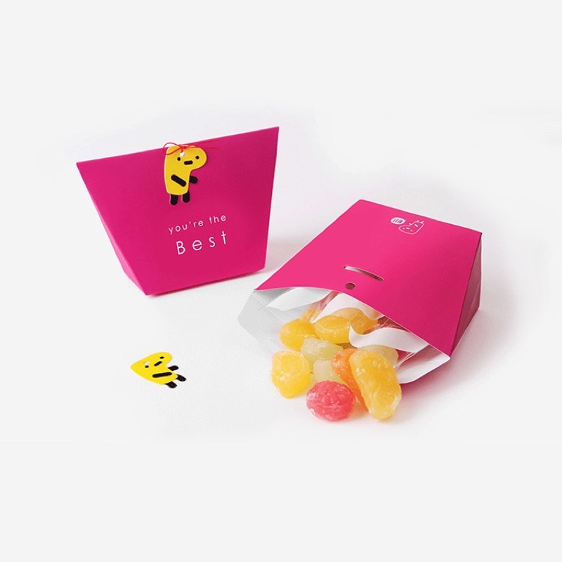 set 20 tag kèm dây động vật gắn túi bánh size 2.4 x 3.2 cm