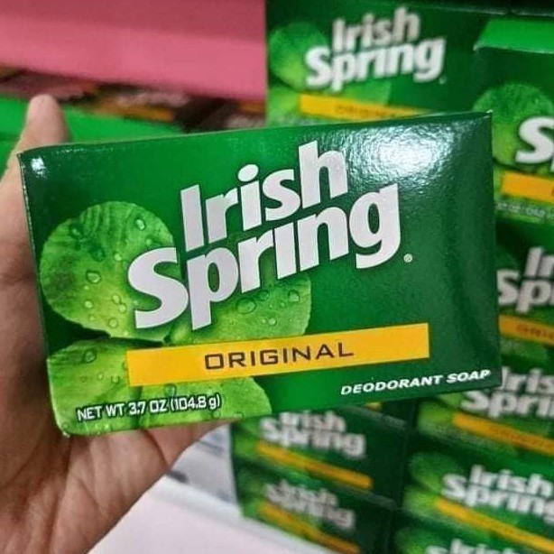 Xà bông cục diệt khuẩn Irish Spring Deodorant Soap Original 106g.