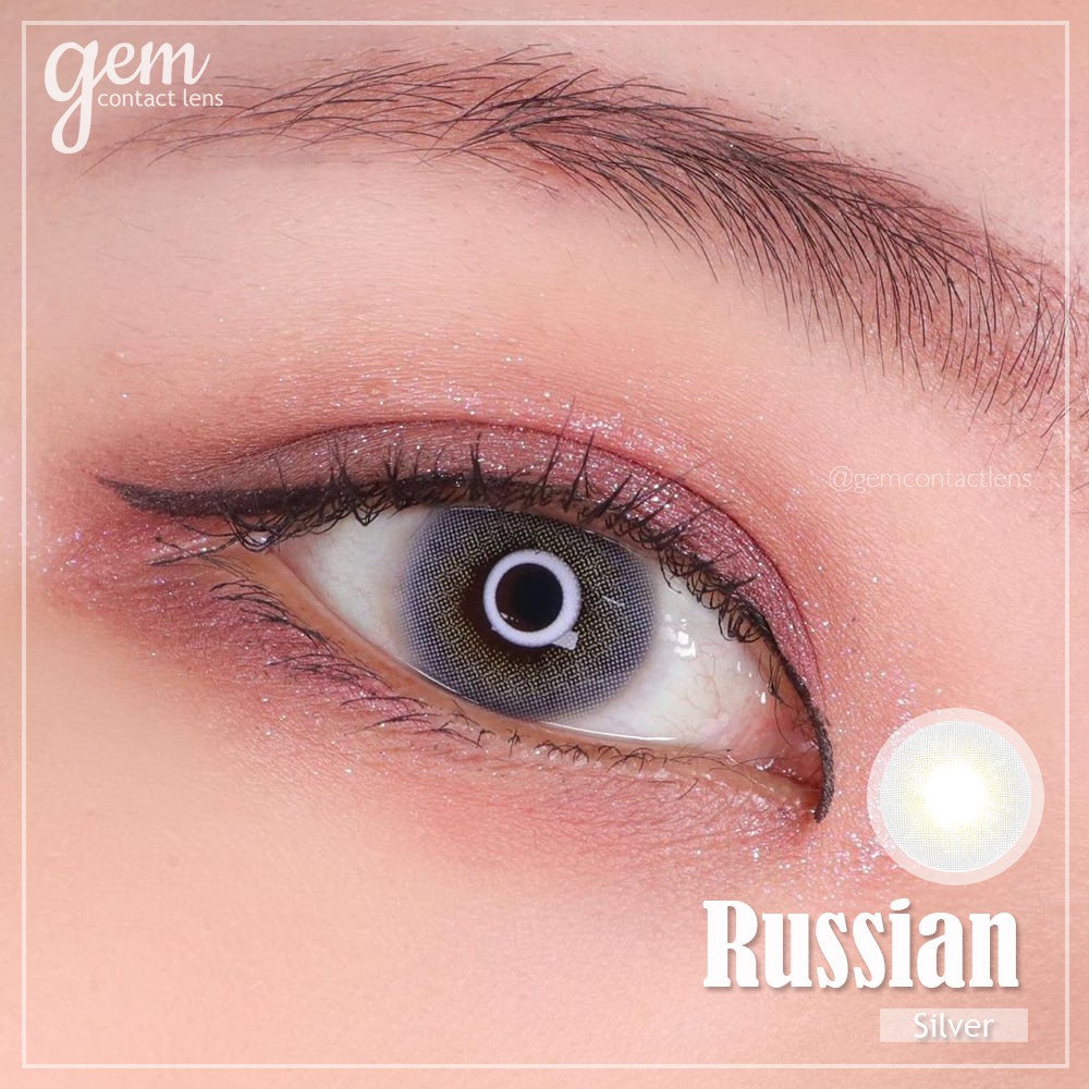 [Lens 1 Ngày] Áp Tròng RUSSIAN SILVER -nội địa Hàn OLENS KOREA Lens Ẩm Cao Không Giãn Tông Tây, Phù Hợp Cho Mắt Nhạy Cảm