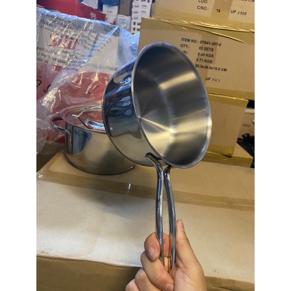 Tách set nồi Wmf gala plus nắp vung thép
