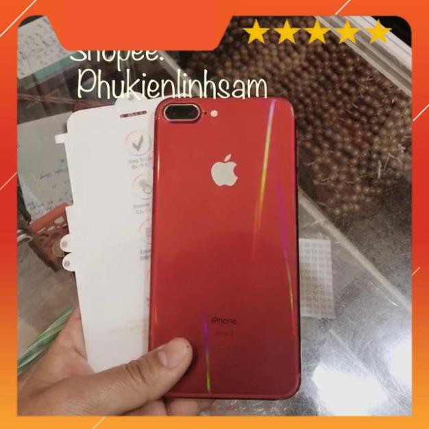 Bộ dán PPF mặt trước +viền và lưng máy iPhone 7 plus/ 8 Plus -  tặng ốp dẻo - Siêu phẩm bảo vệ máy siêu tốt