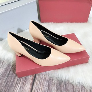 [HÀNG SẴN]Giày cao gót bít mũi 5 cm, công sở êm và mềm