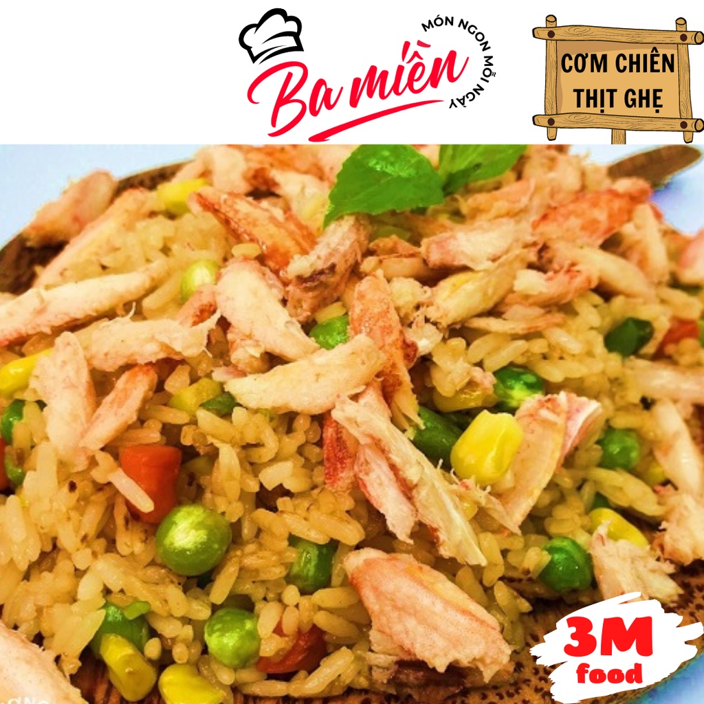 Thịt ghẹ bóc sẵn khay 500g  3M FOOD HS