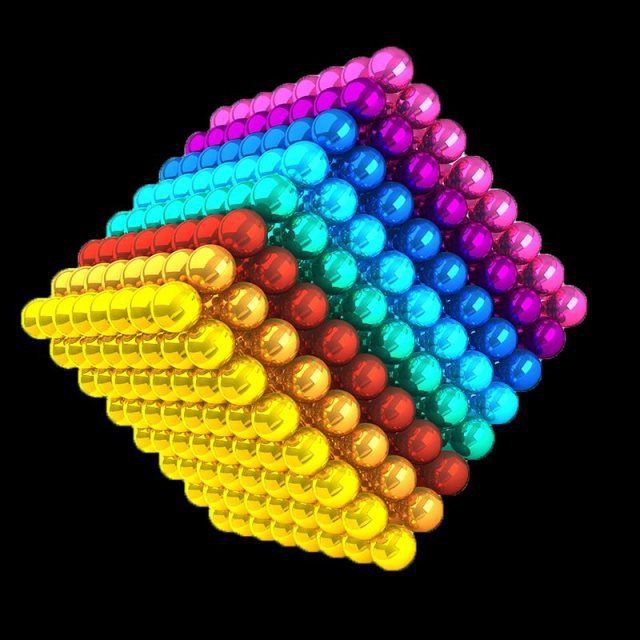 > Bucky Balls 10.000.000 hạt ma thuật giá rẻ Thanh từ tính màu nam châm phát sáng Đồ chơi bi tám gam