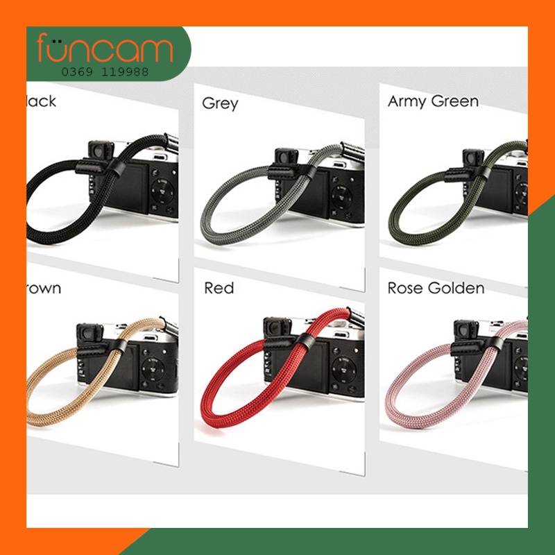 Dây đeo máy ảnh dạng bện tròn