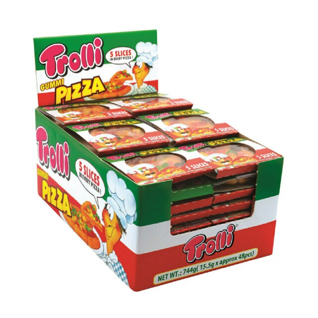 Kẹo Dẻo Pizza Trolli (Hộp 48 Cái)