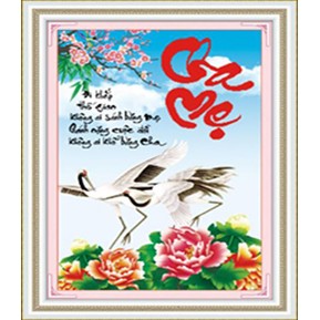 TRANH CHỮ THẬP NHỚ ƠN CHA MẸ