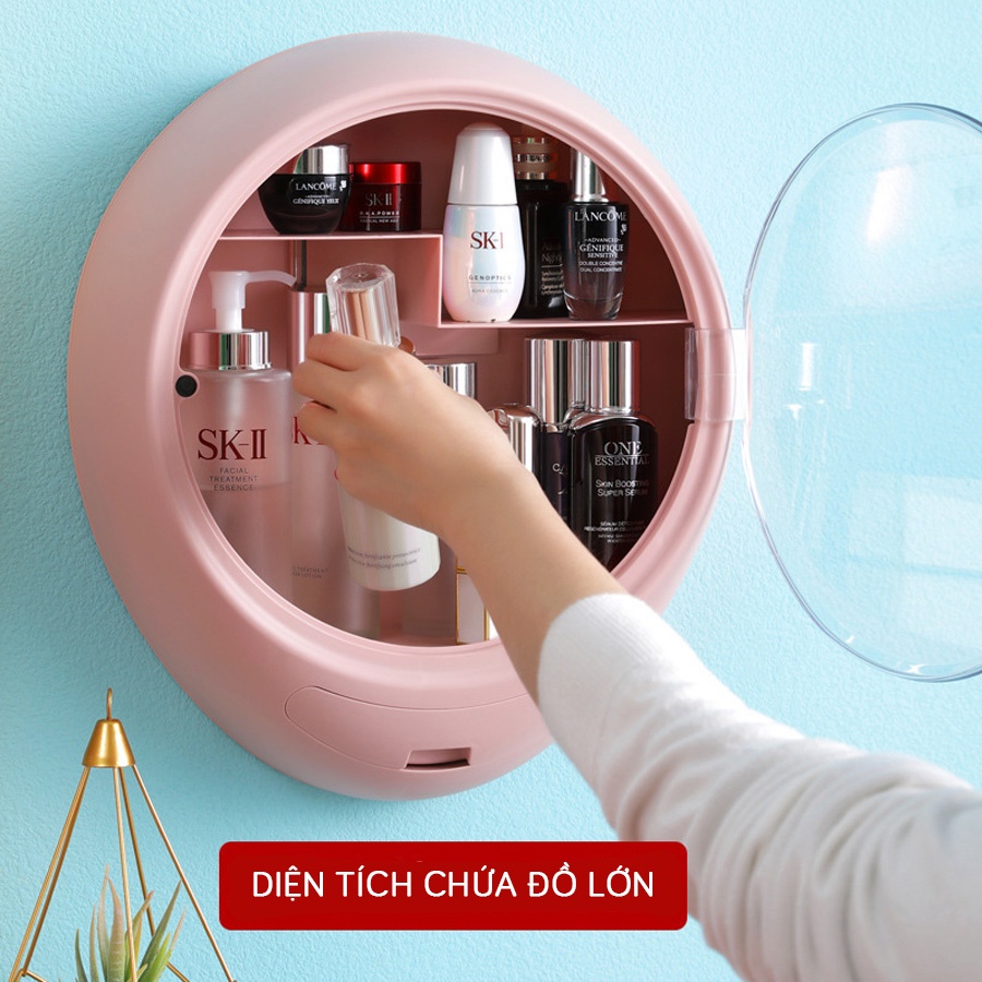 Kệ Đựng Mỹ Phẩm Treo Tường 2 tầng (NC31)