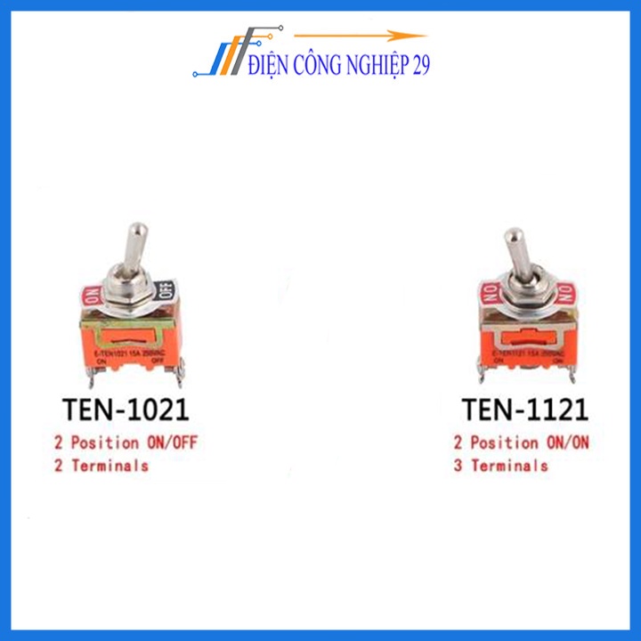 Công Tắc Gạt ON-OFF 2 Chân 1021 220V-15A