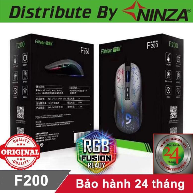 Chuột gaming Fuhlen F200 [Bảo hành 24 tháng] ♥️Freeship♥️ Chuột chơi game Fuhlen G90 F200 CHÍNH HÃNG