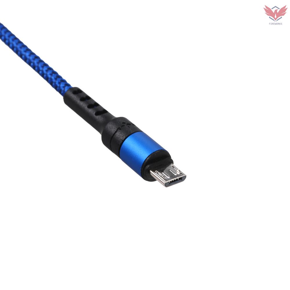 Dây Cáp Sạc 3 Trong 1 Cổng Micro Usb / Type-C Bện Nylon 1.2m Cho Iphone Huawei Samsung