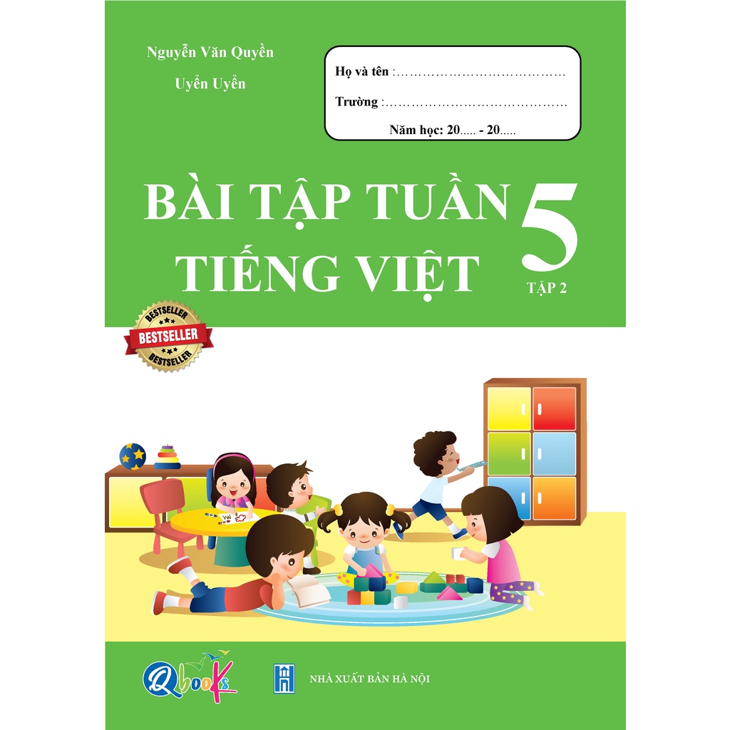 Sách - Bộ Combo Bài Tập Tuần và Đề Kiểm Tra lớp 5 - Toán và Tiếng Việt học kì 2 (4 cuốn)