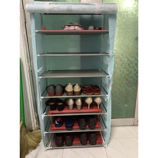 Tủ vải để giày đa năng 7 tầng hoa văn