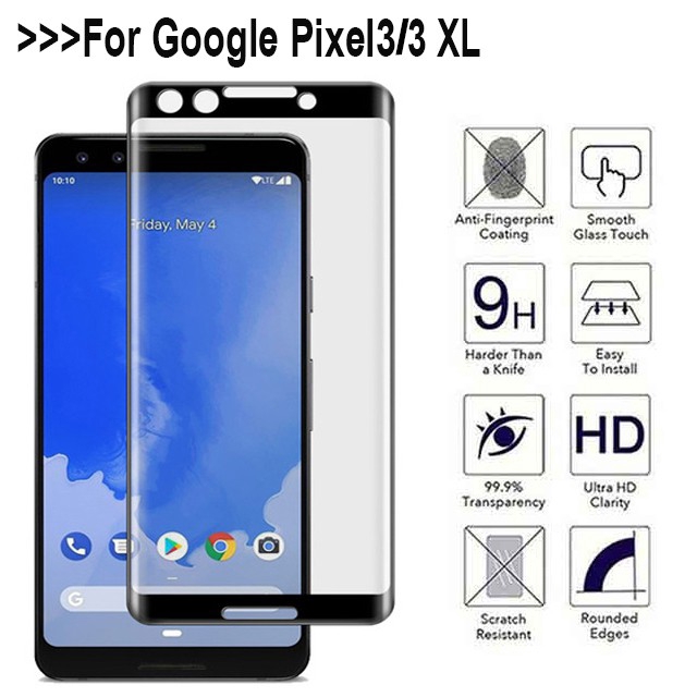 Kính cường lực toàn phần 9H 3D cho Google Pixel 3 3XL
