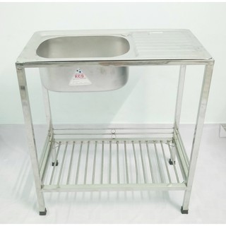 combo chậu rửa chén+chân chậu +vòi +dây cấp loại 1 hộc 1 máng