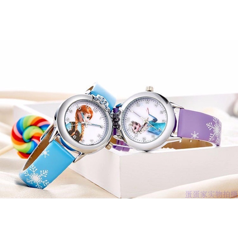 Đồng hồ đeo tay hình Elsa & Anna cho bé gái - DH3M