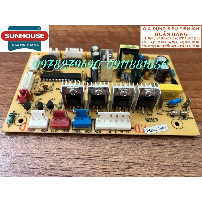 👌CHÍNH HÃNG👌 Mạch nguồn, điều khiển, bánh xe quạt điều hoà Sunhouse SHD7724