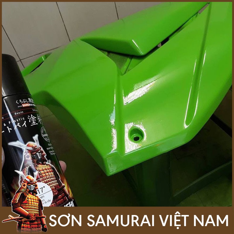 Màu Xanh Lá Cây Sơn Samurai - Combo Sơn Xịt Samurai Màu Xanh K417