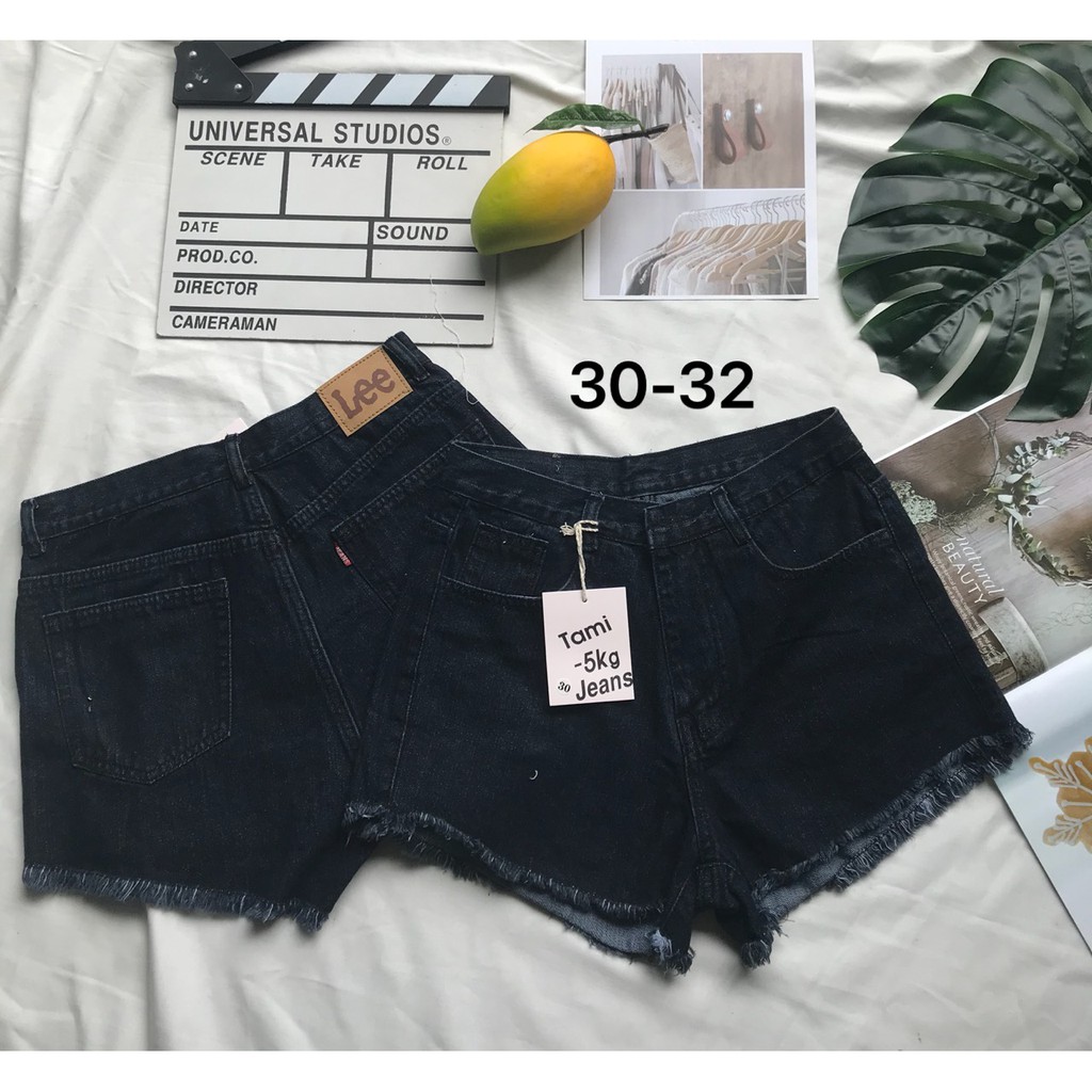 Quần Short jeans Nữ size lớn nhỏ đến 35 4 Kiểu Trơn và Rách