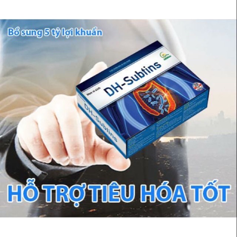 Men vi sinh probiotic bio DH SUBTINS 5 tỷ bào tử lợi khuẩn giảm táo bón tiêu chảychướng bụng đầy hơi(20gói)