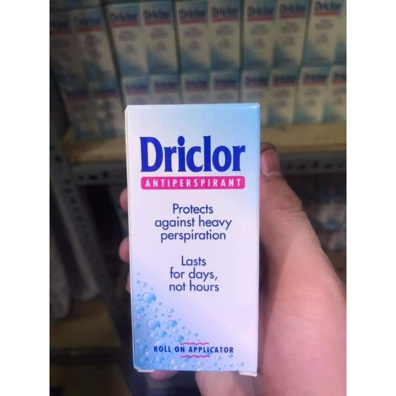 Lăn khử mùi ngăn tiết mồ hôi Driclor 20ml hàng Anh