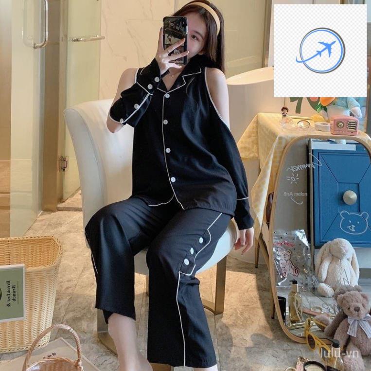 👚👗 Đồ Ngủ Pajamas Chất Phi Bóng Cho Phái Nữ 👚👗