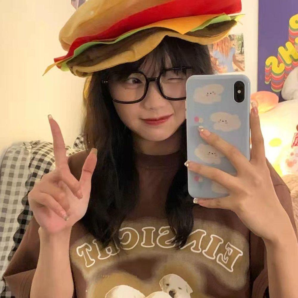 Nón Beret Hình Bánh Hamburger Thời Trang Hàn Quốc Dành Cho Nam