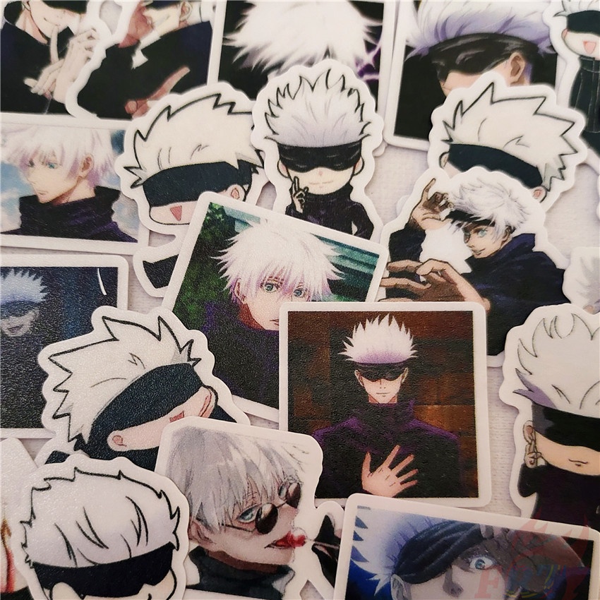 50pcs/m ★ Jujutsu kaisen. Hình dán hướng dẫn sử dụng nhật ký mini gojo satoru q-1 ★ Diy fashion scrapbooks album decor decals stickers