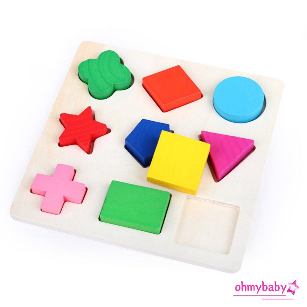 Đồ chơi hình học bằng gỗ cho bé