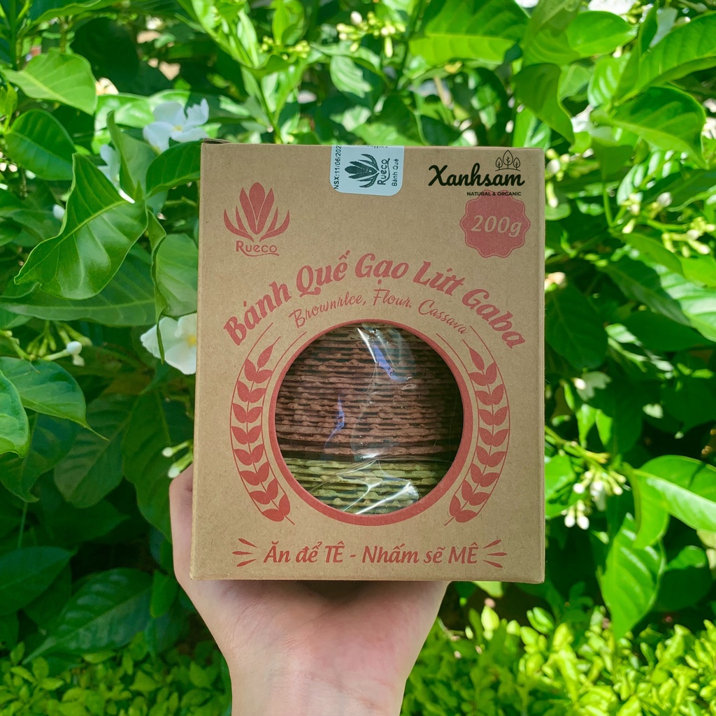 Bánh Quế Gạo Lứt 200gr Rueco - XanhSam Organic