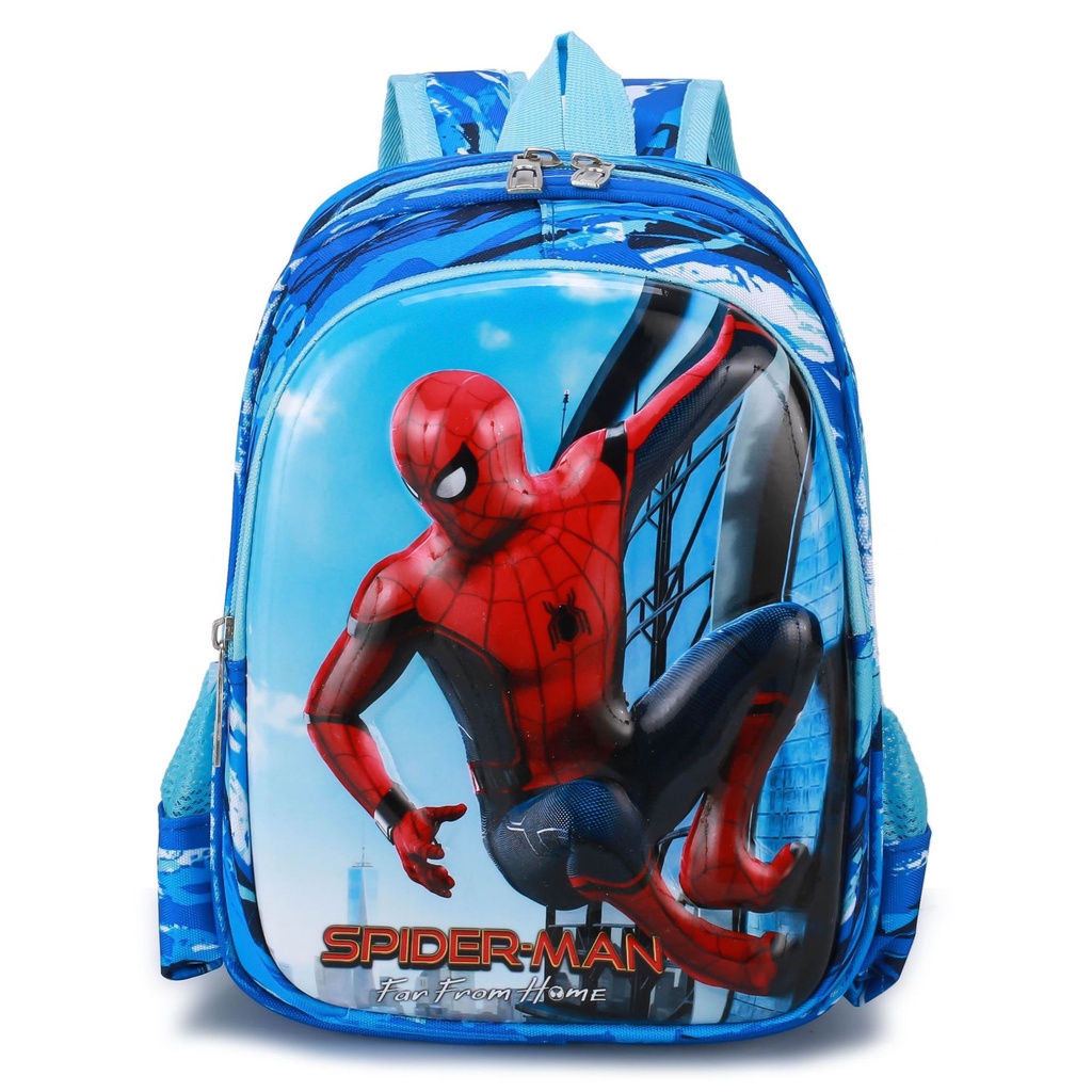 Balo mẫu giáo cho bé trai hình siêu nhân nhện nhiều ngăn