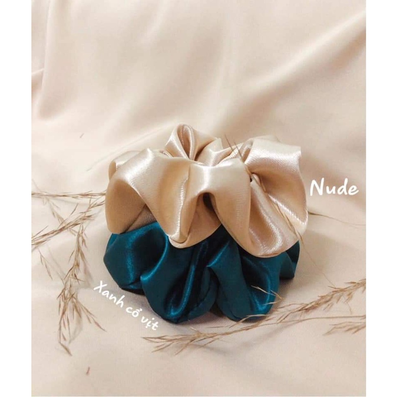 Vải phi bóng màu nude siêu mềm đẹp 1mx1,5m