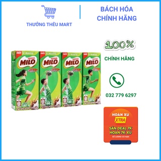Lốc 4 Hộp Sữa Milo Lúa Mạch 180ml