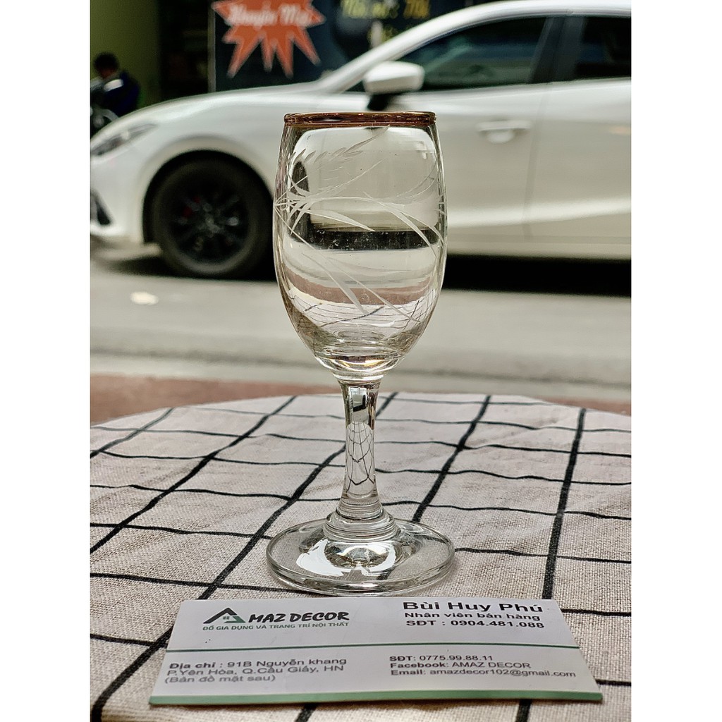 [Đại lý ocean] Bộ 6 ly rượu vang nhỏ thủy tinh Ocean thái lan có chân uống rượu tây champagne 60ml đẹp cao cấp