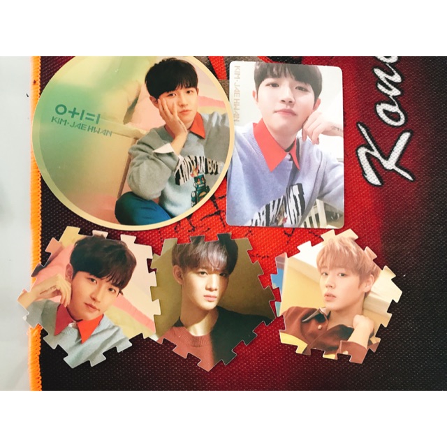 Set card Jaehwan, Bae jinyoung, Park Jihoon album Wanna One I promose u