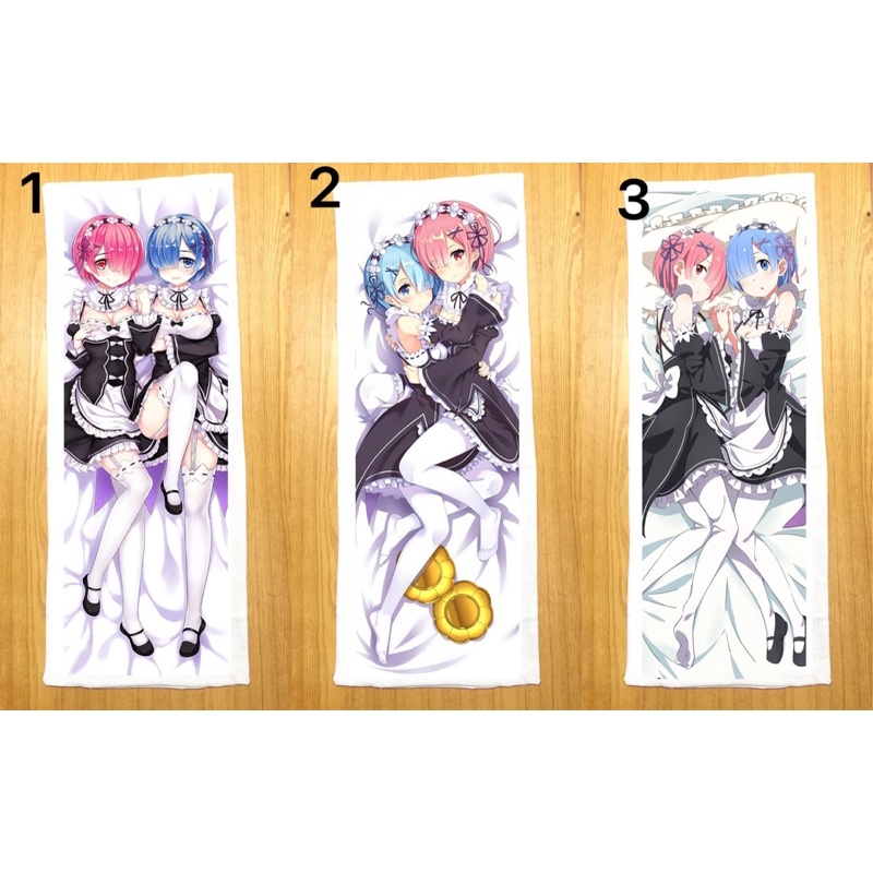 Gối ngủ anime RamRem dài 40cm x 1m /Gối ôm dài Ramrem