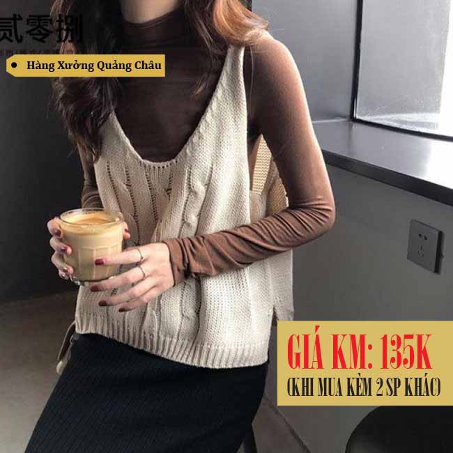 Áo gile len nữ Ulzzang Quảng Châu AGL9