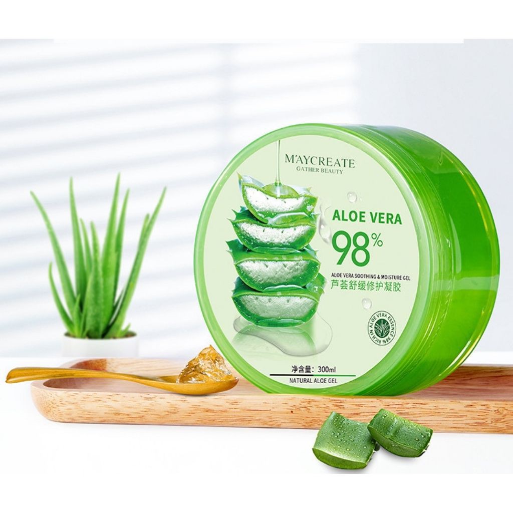 Gel Dưỡng  Ẩm và Làm Dịu Lô Hội ALOE VERA 98% - GEL Thiên Nhiên