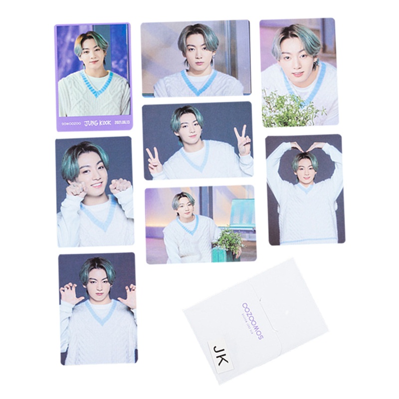 Set 7/8 tấm thẻ ảnh LOMO Kpop BTS SOWOOZOO kỷ niệm lần thứ 8