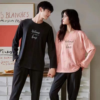 Bộ Đồ Ngủ Pijama Dài Tay Thời Trang Thu Đông 2020 Cho Nữ áo nữ đồ bộ pyjama pijama Đồ ngủ đôi đồ mặc nhà thu đông lụa cặp đôi cao cấp nam