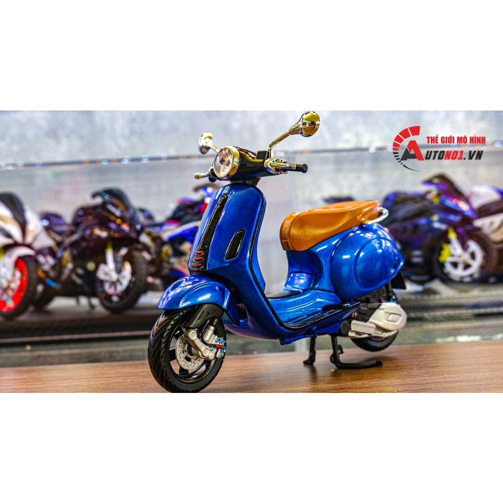 MÔ HÌNH XE ĐỘ VESPA PRIMAVERA 150 BLUE 1:12 AUTONO1 D187