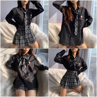 SET HỌC SINH CARO ĐEN NATTHY STYLE