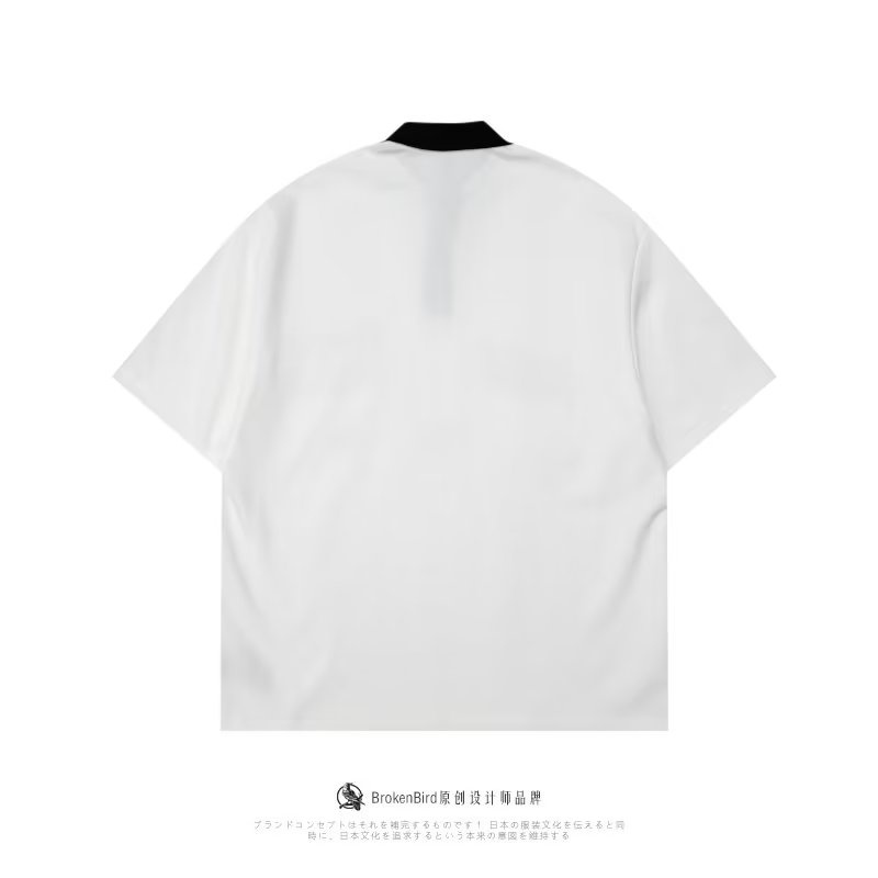 Áo Thun POLO Ngắn Tay Form Rộng Phong Cách Hàn Quốc Dành Cho Nam